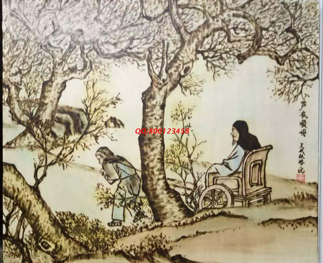 【民間手工藝品推介】邱縣傳統(tǒng)純手工烙畫，《二十四孝系列》預約定制，尺寸46*39cm