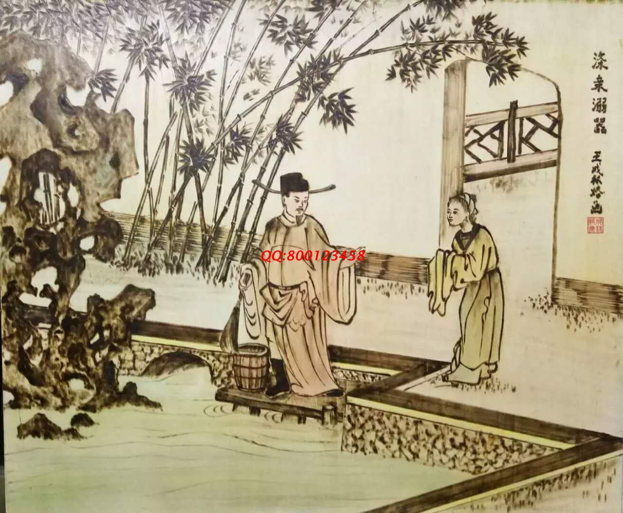 【民間手工藝品推介】邱縣傳統(tǒng)純手工烙畫，《二十四孝系列》預約定制，尺寸46*39cm