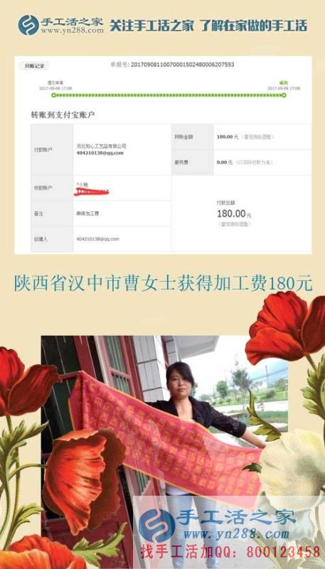 每一點都是真的，陜西漢中曹女士開始用閑散時間做手工活賺錢(圖1)