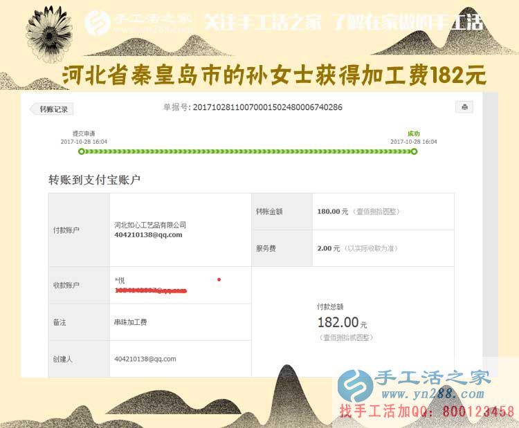 干凈，掙錢，不拖欠，不克扣，好！河北秦皇島農(nóng)民孫女士做手工活賺錢后這樣說(圖1)