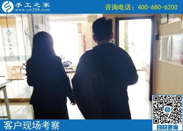 5月4日，哪里有在家做的手工活，找手工活做就選珠繡，手工之家接待考察加工客戶剪影