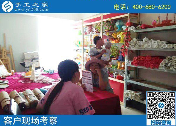 8月8日，正規(guī)外放手工活，適合在家做的手工活，手工之家接待考察加工客戶剪影