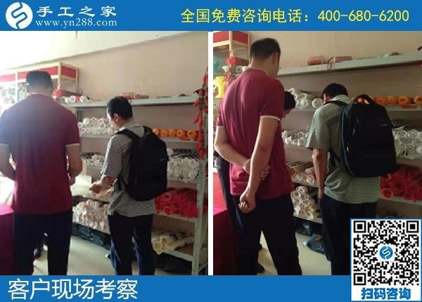 9月22日，沒有年齡限制的正規(guī)手工活，老奶奶也能做好珠繡，手工之家接待考察加工客戶剪影