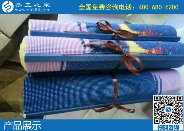 10月7日，選擇勵(lì)志珠珠繡正規(guī)手工活，邯鄲及周邊的人更多，手工之家接待考察加工客戶剪影