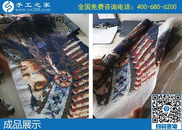 10月15日，選擇勵志珠珠繡，因為這個正規(guī)手工活的服務(wù)都是貫穿始終的，手工之家接待考察加工會員剪影