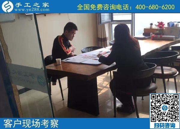 10月22日，天漸涼，大家選擇珠繡在家做的手工活原來是這個(gè)原因，手工之家接待考察加工客戶剪影