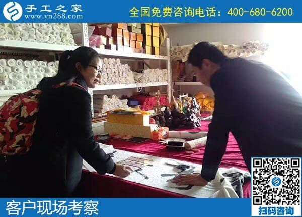 12月11日，找手工活做，正規(guī)的手工活代理加工就是勵志珠珠繡手工。手工之家接待考察加工客戶剪影