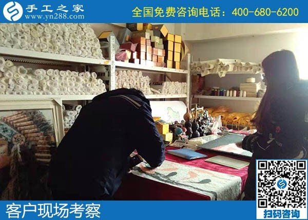 12月20日，正規(guī)可靠能賺錢的手工活加盟項(xiàng)目，就選這個(gè)勵(lì)志珠手工活，手工之家接待考察加工客戶剪影