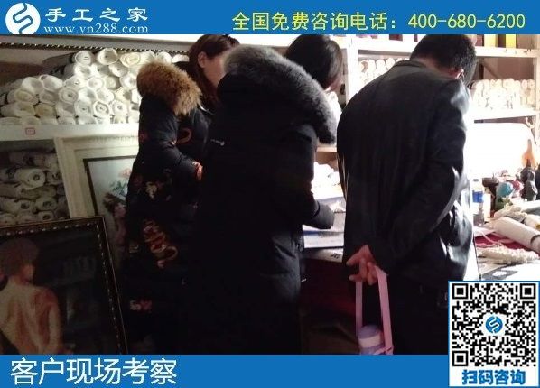 1月2日，拿回家做的手工活，正規(guī)外發(fā)手工活，就是勵志珠珠繡手工，手工之家接待考察加工客戶剪影