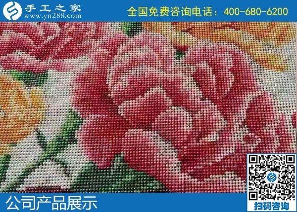 1月8日，手工活加盟項(xiàng)目，手工活拿回家做，這里的珠繡手工活更適合。手工之家勵(lì)志珠珠繡成品實(shí)拍
