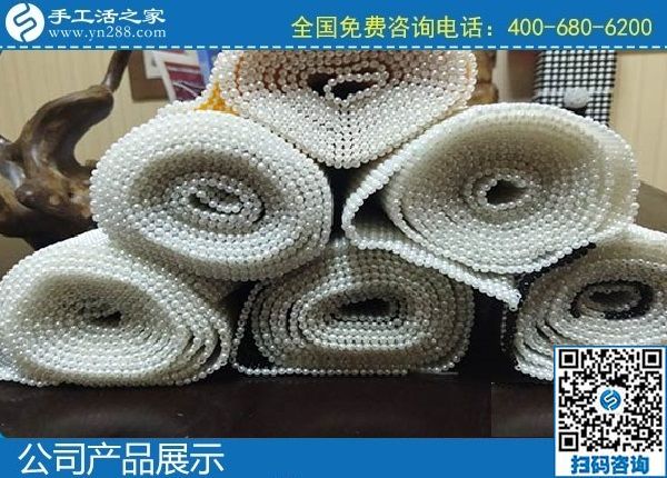 2月10日，想找手工活外發(fā)加工，選十多年歷史的成功企業(yè)手工之家能掙錢(qián)，勵(lì)志珠珠繡成品展示
