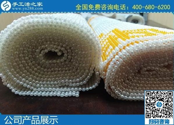 2月10日，想找手工活外發(fā)加工，選十多年歷史的成功企業(yè)手工之家能掙錢(qián)，勵(lì)志珠珠繡成品展示
