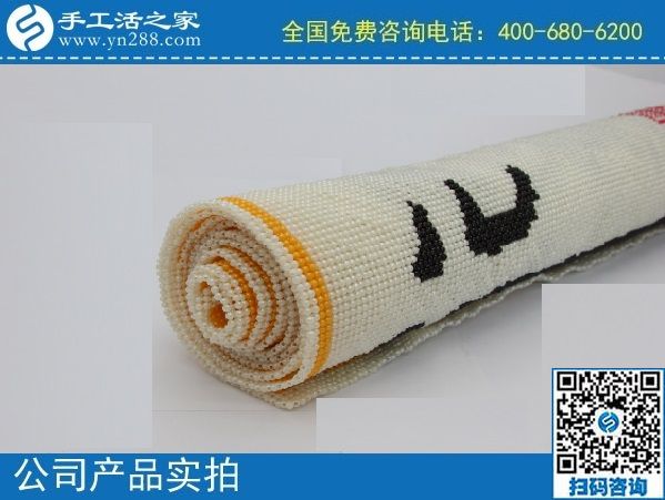 2月13日，手工活代理加工，拿回家做的手工活，重創(chuàng)新的珠繡值得選擇，手工之家勵志珠珠繡成品實拍