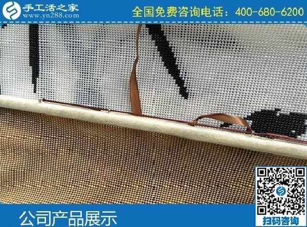 3月7日，找正規(guī)手工活代理加工項(xiàng)目，有沒有手工活拿回家做？手工之家勵志珠珠繡成品實(shí)拍