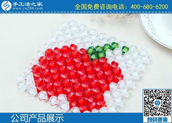 3月20日，手工活外發(fā)加工掙錢的創(chuàng)業(yè)好項目，手工活加盟項目大家都選了這里，手工之家勵志珠珠繡立體串珠成品實拍