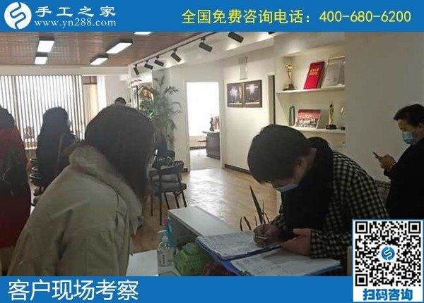 4月8日，真實可靠的手工活加工、有沒有在家做的手工活，就選這里的勵志珠珠繡手工活，手工之家接待考察加工客戶剪影