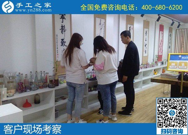5月8日，正規(guī)手工活外發(fā)加工項目，手工活代理加工項目，就選勵志珠珠繡，手工之家接待考察合作加工客戶剪影