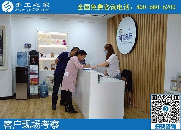 5月16日，可靠的手工活外發(fā)、放心拿回家做的手工活就是勵志珠珠繡，手工之家接待考察合作加工客戶剪影