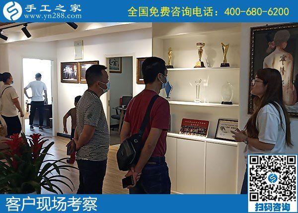 5月24日，長期穩(wěn)定的手工加工回收項(xiàng)目，就是針法簡(jiǎn)單，培訓(xùn)成體系的勵(lì)志珠珠繡，手工之家接待考察加工客戶剪影
