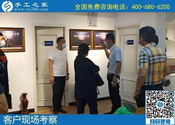 6月3日，富有愛心的手工活外發(fā)加工企業(yè)，對大家說在家做珠繡是個好選擇，手工之家接待考察合作客戶剪影