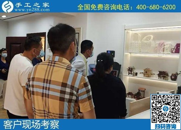 6月3日，富有愛心的手工活外發(fā)加工企業(yè)，對大家說在家做珠繡是個好選擇，手工之家接待考察合作客戶剪影