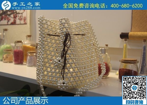 6月6日，代理手工活加工項(xiàng)目，在家做手工活掙錢，就選勵志珠珠繡，手工之家接待考察加工客戶剪影