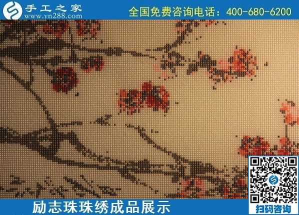 6月9日，沒有年齡限制，做手工活掙錢，選簡單好做、技術門檻低的外發(fā)加工手工活，勵志珠珠繡成品實拍