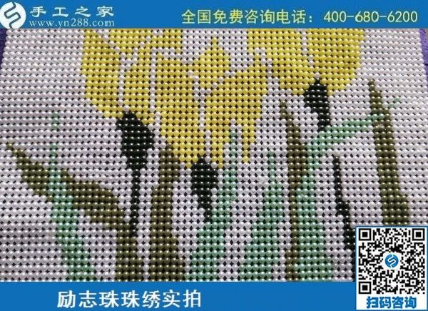 6月25日，端午節(jié)里找到正規(guī)手工活外發(fā)加工企業(yè)，手工之家負(fù)責(zé)回收的手工活沒(méi)有男女限制，勵(lì)志珠珠繡成品實(shí)拍