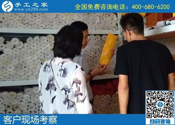 7月2日，怎樣的外發(fā)手工活才讓人放心？想把手工活拿回家做，選勵志珠珠繡，手工之家接待考察加工客戶剪影