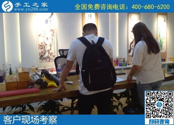 7月3日，58同城手工活外發(fā)加工，找到可以拿回家做的手工活選勵志珠珠繡。手工之家接待考察合作加工客戶剪影