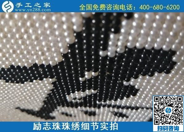 7月11日，找正規(guī)手工活外發(fā)加工，做手工活掙錢，應(yīng)該了解這些，勵(lì)志珠珠繡成品細(xì)節(jié)實(shí)拍