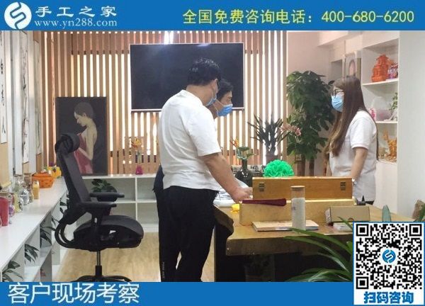 7月17日，有什么能賺錢的手工活？越來越多的人選擇勵志珠珠繡手工活外發(fā)加工項(xiàng)目，手工之家接待考察合作加工客戶剪影