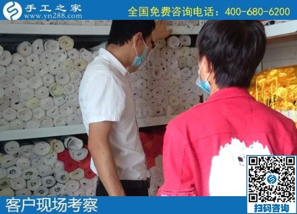 7月23日，可以帶回家做的手工活，大家選擇這里的勵志珠外發(fā)手工活是因為了解和信任，手工之家接待考察加工客戶剪影