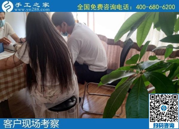 7月23日，可以帶回家做的手工活，大家選擇這里的勵志珠外發(fā)手工活是因為了解和信任，手工之家接待考察加工客戶剪影