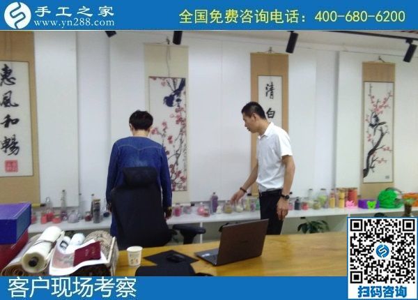 8月8日，可以在家做的手工活，拿回家做的手工活，選擇這個收益有保障的珠繡手工就對了。手工之家接待考察加工客戶剪影