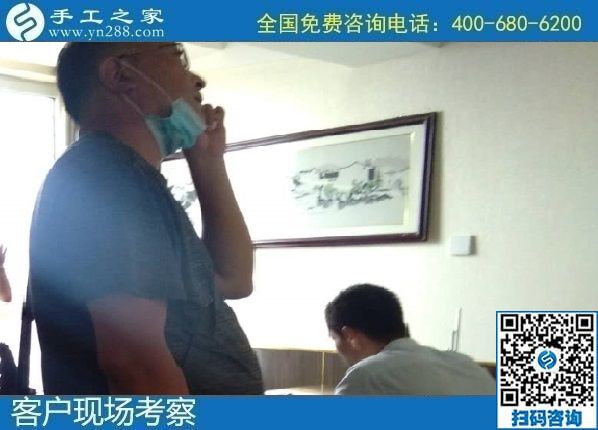 8月13日，找手工活做，拿回家做的手工活，大家都選擇了這里，手工之家接待考察加工合作客戶(hù)剪影