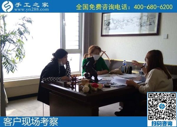 10月3日，手工活外發(fā)回收，這個可以寄到家做的手工活讓人安心在家掙錢，手工之家接待考察合作加工客戶剪影