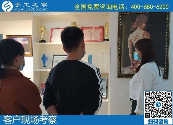 10月30日，代理手工活加工項目，加工費有保證的正規(guī)手工活，就在這里，手工之家接待考察加工客戶剪影