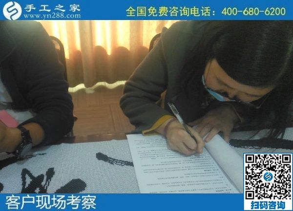 11月3日，手工活外發(fā)、在家做簡單的手工活掙錢，選擇珠繡外發(fā)手工活。手工之家接待考察加工客戶剪影