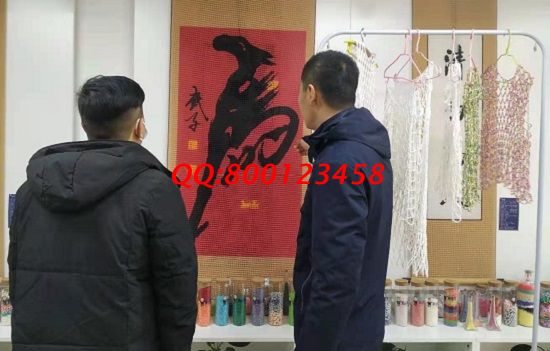 3月3日，做手工活在家賺錢，可以寄到家做的手工活，就是珠繡外發(fā)手工活，手工之家接待考察合作加工客戶剪影