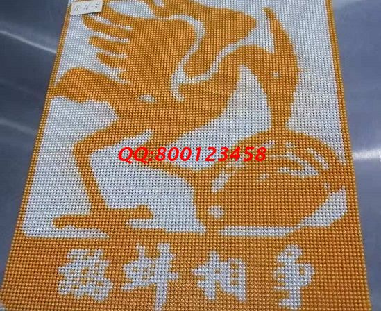 9月1日，我能做手工之家的珠繡正規(guī)供料的手工活嗎？答案是只要這樣就可以！圖為勵志珠珠繡成品細節(jié)實拍