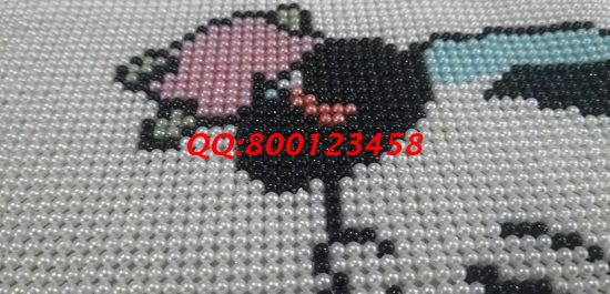 12月5日，可以到回家做的手工活，手工活外發(fā)加工項目來手工之家。圖為勵志珠珠繡產(chǎn)品細節(jié)實拍(圖3)