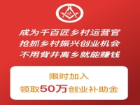 做鄉(xiāng)村運營官，領50萬創(chuàng)業(yè)補助金