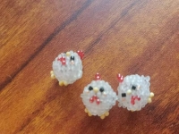米珠繡串珠純手工產(chǎn)品鑒賞，萌小雞精靈