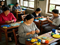 在家沒活兒干，試試拿貨回家做，小成本創(chuàng)業(yè)開手工加工廠很適合