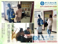 5月15日，想接正規(guī)廠家的手工活就找雅薇麗珠繡手工加工回收項(xiàng)目，手工之家接待考察加工客戶剪影
