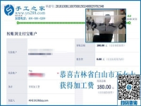 空閑時(shí)間有了，吉林白山萬(wàn)女士在家里做外發(fā)手工活加工項(xiàng)目賺錢