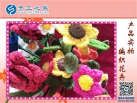 手工之家毛線編織花卉展示，一種居家裝飾的傳統(tǒng)唯美藝術(shù)