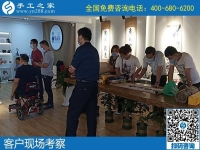5月24日，長期穩(wěn)定的手工加工回收項(xiàng)目，就是針法簡單，培訓(xùn)成體系的勵志珠珠繡，手工之家接待考察加工客戶剪影
