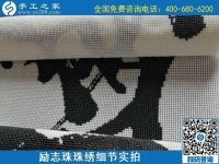 7月5日，找手工活拿回家做，這個手工活加工項目是怎樣保證合格率的？勵志珠珠繡成品細節(jié)實拍